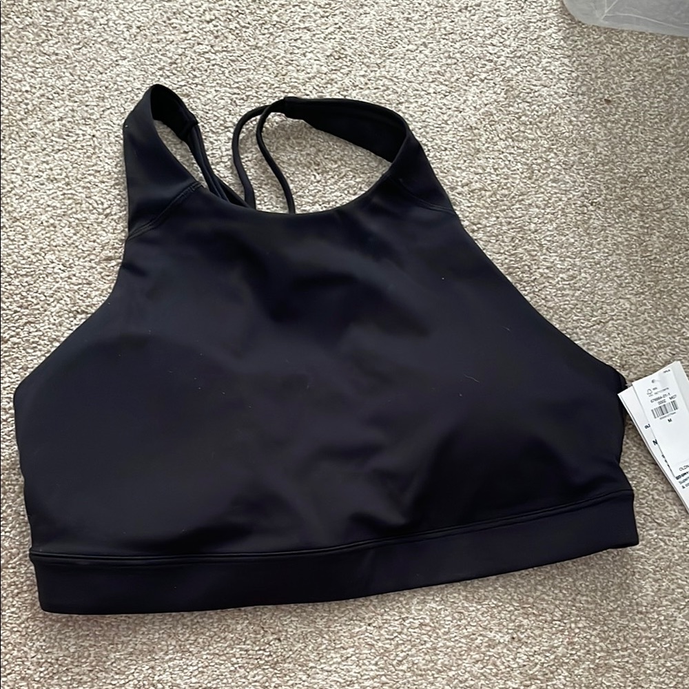 Old Navy Black Racerback Sports Bra